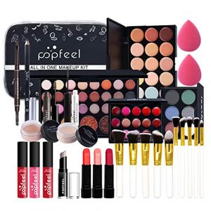 30Pcs Kit de maquillage Complet, Polyvalent Ensemble de Cosmétique avec Fard à Paupières Palette Correcteur Fard à Joues Rouge à Lèvre pour Femme, Tout-en-un Mallette de Maquillage Beauté Set#6 (YouWinDirect, neuf)