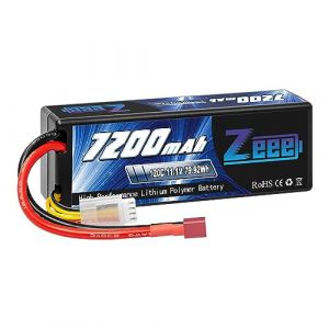 Zeee 3S Lipo Batterie 11.1V 120C 7200mAh RC Batterie avec Prise Deans T pour Voiture RC Camion RC Voiture Bateau Camion truggy RC Hobby (ZEEE POWER, neuf)