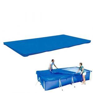 Bâche de Piscine Rectangulaire, 3,05x2,05m Bâche Protection pour Piscine Tubulaire, Imperméable, Anti-poussière et Résistante aux UV, Couverture de Protection pour Piscines Hors Sol, Bleu (lanmijia, neuf)