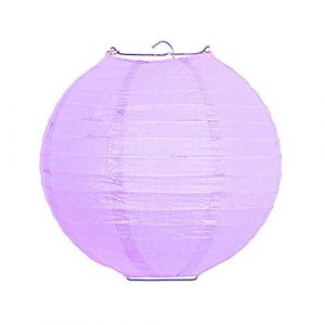 Lanternes en papier &agrave; suspendre, abat-jour rond en papier pour plafond, d&eacute;corations lanternes avec cordon de suspension pour d&eacute;coration de mariages (violet-20cm) (GUANZHINING, neuf)