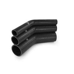 NovaNox&reg; Tuyau en silicone coud&eacute; 45&deg;/90&deg;/135&deg;/180&deg; Schlauch de charge d'air en silicone *Taille au choix*, Diam&egrave;tre int&eacute;rieur : &Oslash; 48 mm, Couleur : Noir, Angle du tuyau : 45&deg; coude (NovaNox German Engineering, neuf)