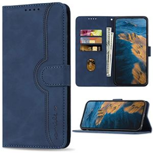 Bear Village Coque pour Honor X8a / Honor X8a, Antichoc Magn&eacute;tique Etui en Cuir PU, Housse avec Fentes pour Cartes pour Honor X8a / Honor X8a, Bleu (Bear Village, neuf)