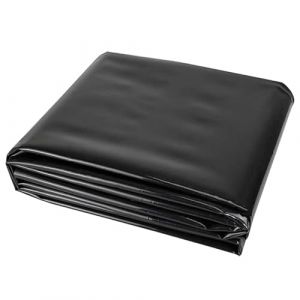 B&acirc;che imperm&eacute;able noire durable (1,2 mm) &ndash; Disponible en tailles : 2 x 3 m, 3 x 4 m, 4 x 12 m, 5 x 5 m, 6 x 6 m, 7 x 8 m, 8 x 10 m, 10 x 15 m &ndash; Id&eacute;al pour les bassins &agrave; carpes ko&iuml; en plein air (4 x 4 (wrhterew, neuf)