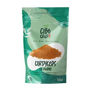 Cordyceps Sinensis Bio en Poudre - 100g. Cordyceps Militaris Crue. Riche en Propriétés et Bienfaits des Champignons. (CiboCrudo Bio, neuf)