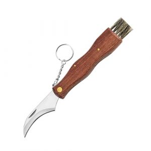 IKOPFLN Couteau Champignon Couteau A Champignon Couteau A Champignon Avec Brosse Multifonctionnel Avec Ouvre-Bouteille Couteau Mycologique Pliant (IKOPFLN, neuf)