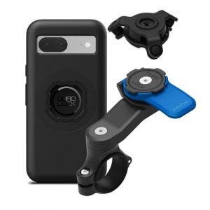 Quad Lock Support T&eacute;l&eacute;phone pour Guidon de Moto avec Amortisseur de Vibrations et Coque MAG pour Pixel 8a (Quad Lock EU, neuf)
