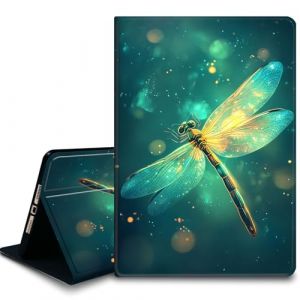 Bxgolkgd Étui pour tablette Kindle Paperwhite 2024 (12e génération) et Kindle Colorsoft Signature Edition 7" avec fonction veille/réveil automatique, libellule pailletée (BXGOLKGD, neuf)