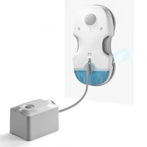 HUTT S7 Plus Robot Nettoyeur de Vitre avec Alimentation Portable, Robot Lave Vitre sans Fil avec Gicler l'eau Automatique, Tampons Dual Moteur Flottant 3D, Protection Multiples, Télécommande (HUTT France, neuf)