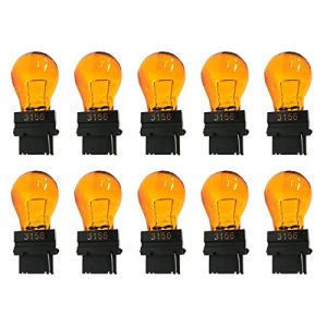 CARALL 10 Pièces d'Ampoules Halogènes 12V Pour Voiture (T25 PY27W 3156 12V 27W Orange) (A2ZWORLD-FR, neuf)