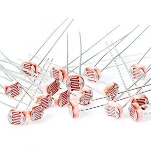 Chanzon 20 pièces 5mm 0.5 Ω ohm LDR Photorésistance Résistance 5506 GL5506 Résistances Dépendantes De La Lumière 20 pièces Light Sensitive Resistors (Chanzon FR, neuf)