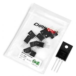 Chanzon 10 pièces 4N60 TO-220F SiC Mosfet MOS N-Canal Transistor n-fet 4A (Chanzon FR, neuf)