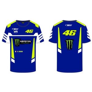 Valentino Rossi T-Shirt VR46 WRT Line, Homme, L, Bleu Clair (OTRA Shop, neuf)