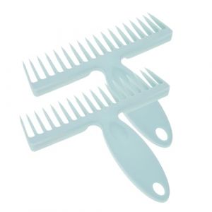 MOTHNUR 2 pi&egrave;ces Peigne Balai &agrave; Dents Larges pour Nettoyage Cheveux et Poussi&egrave;re Outil Multi-usage Anti-poils Animaux avec Manche Ergonomique pour Enlever Efficacement Poils et Salet&eacute;s (Huajiay, neuf)