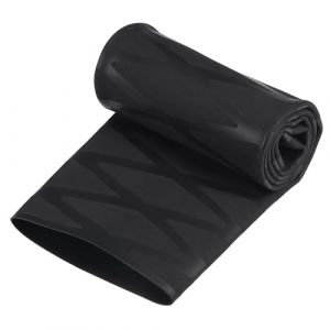 sourcing map Gaine Thermor&eacute;tractable pour Poign&eacute;e Canne &agrave; P&ecirc;che 50mm Diam&egrave;tre 77mm Plat 1.6ft 2:1 rapport Noir (Weisser Berg, neuf)