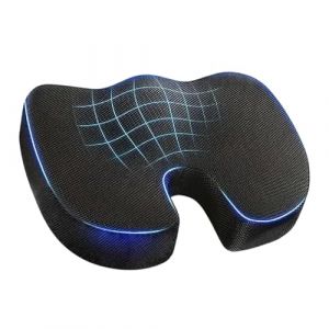CANCYCC Coussin d'assise Anneau de si&egrave;ge orthop&eacute;dique, Coussin de coccyx en mousse &agrave; m&eacute;moire de forme de qualit&eacute; sup&eacute;rieure, Coussin d'assise ergonomique, Soulagement du coccyx et de la sciatique (chenghongtai e-commerce Co., Ltd, neuf)