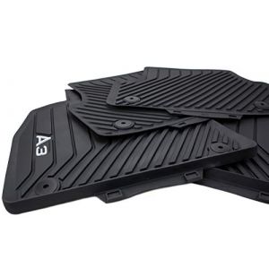 ORIGINAL AUDI Tapis caoutchouc d'origine qualit&eacute; TAPIS DE SOL CAOUTCHOUC noir de 4 pi&egrave;ces (kfz-premiumteile24, neuf)