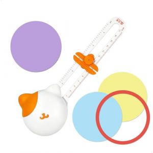 Cutter Circulaire, Coupe Papier Rond R&eacute;glable, Perforatrice Angle Arrondi avec &Eacute;chelle Claire, D&eacute;coupe des Papiers Ronds d'un Diam&egrave;tres 10-32 cm, pour Paper, Carton, Albums, Photos, Cartes (gexuamz, neuf)