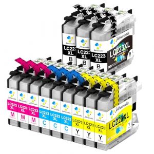 Jettruemedia LC223 Cartouche d'encre pour Brother LC 223 223XL pour Brother MFC-J4420DW MFC-J4620DW MFC-J480DW MFC-J4625DW MFC-J5720DW MFC-J5625DW MFC-J5620DW DCP-J4120DW DCP-J562DW (12-Pack) (Uiprint-EU, neuf)
