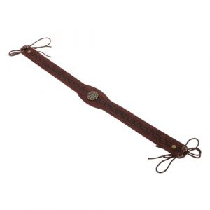 WESIEVYA Bandeau M&eacute;di&eacute;val en Pu Marron R&eacute;tro pour Femmes, Coiffe Viking Ajust&eacute;e, Accessoire Cosplay Gothique, Couvre-chef pour Costume Moyen &Acirc;ge, pour &Eacute;v&eacute;nements Historiques et F&ecirc;tes (BUHINR, neuf)