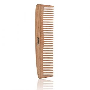 TITANIA Peigne en bois de hêtre 100 % naturel • Peigne à cheveux en bois • Peigne universel pour tous les types de cheveux (hommes et femmes) • Petit peigne (14,5 cm) (TITANIA Shop, neuf)