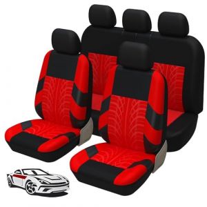 WFYBMB Housse Siege Voiture pour Citroen DS3/DS3 Racing/DS3 Cabrio/DS4/DS5/DS3 Crossback/DS 4S, Housses de Siège de Voiture Imperméable Et Respirant Amovible Confortable Protecteurs de Siège (HAxianghui08, neuf)