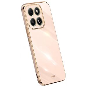 RankOne Phone Coque Convient &agrave; Honor 200 Smart/Honor X7C (6.8" inches), &Eacute;tui de T&eacute;l&eacute;phone Portable en Silicone avec Cadre de Galvanoplastie - Rose (Rankone, neuf)