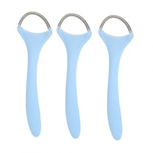 Ressort d'épilation, épilateur Facial 3 Pièces à Long Manche en Acier Inoxydable Ressort Doux épilateur à Filetage Facial à Ressort Hélicoïdal épilateur Facial pour Femmes (Dushiw, neuf)