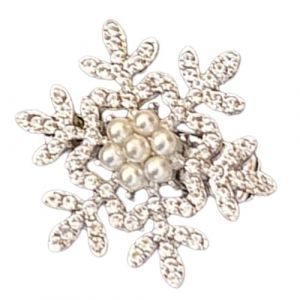 Barrette à cheveux de Noël en forme de flocon de neige, élégante barrette de Noël, couvre-chef, tendance balletcore (yanguoliushengjiaju, neuf)