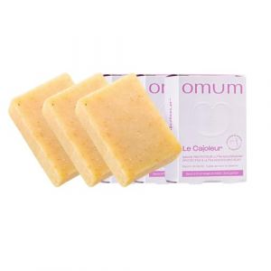 OMUM - Le Cajoleur - Savon surgras solide ultra nourrissant - Lave sans ass&eacute;cher corps et visage - Id&eacute;al pour toute la famille - 100 g (Omum, neuf)
