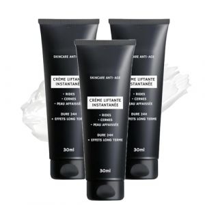 Crème Liftante Instantanée Visage, Creme Lifting Immediat Visage, Anti rides Puissant Immediat, Effet Lifting Immédiat, Lissage des Ridules, Hydratante Anti-Âge Rapide (3) (wanyunqw, neuf)