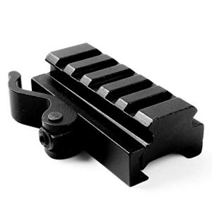 ACEXIER Adaptateur de Montage à dégagement Rapide QD 5 Fentes pour 20mm Picatinny Weaver Rail Base Accessoires de Pistolet de Chasse (BOXUN-FR, neuf)