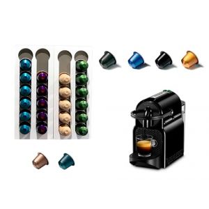 COVERBAGBCN - Ensemble de 2 Distributeurs Porte-Capsules de Caf&eacute; 24 unit&eacute;s | Compatible avec Nespresso | Support de Capsules en M&eacute;thacrylate | Versatile pour le Stockage de Capsules Caf&eacute; (blanc) (Coverbag Custom, neuf)