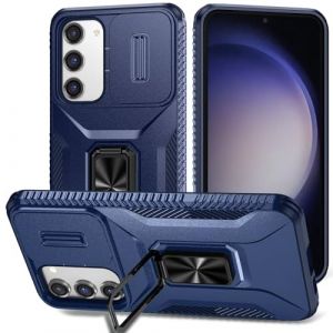 xinyunew Coque pour Samsung Galaxy S24 Plus,avec 360°Support Rotatif de Bague magnétique Dur PC et TPU Silicone Antichoc Protection Housser Compatible Samsung Galaxy S24 Plus -Bleu (xinyunew, neuf)