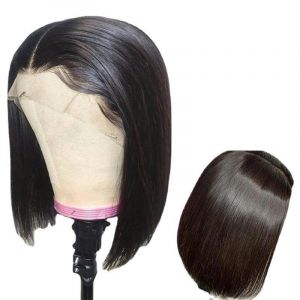 Perruques Européennes Et Américaines Pour Femmes Avec Raie Moyenne, Cheveux Courts Jusqu'Aux Épaules, Tête Bobo, Fil Haute Température, Cheveux De La Clavicule, Couvre-Chef Complet (PEKNUX, neuf)