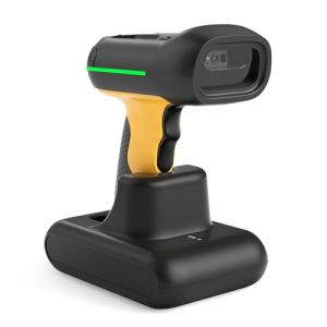 Inateck Industriel Lecteur Code Barre sans Fil 1D 2D QR Code, Douchette Code Barre avec Base de Charge, avec Bluetooth et 2,4 GHz sans Fil et USB, IP67 Étanche, 2600mAh, avec APP et SDK, BCST-75S (inateck EU, neuf)
