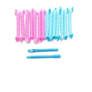 Bigoudis Cheveux,Bigoudis 12pcs 18pcs 30cm 45cm Magic Hair Rouleau bigoudis en spirale souple Curls magique Curle Bigoudi DIY cheveux Styling Outils Curl(Wave roll 45cm) (Chuyang.store, neuf)