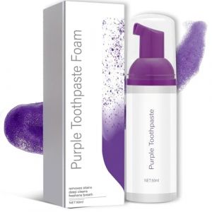 Wonsters 50ml dentifrice violet pour le blanchiment des dents, blanchiment des dents, dentifrice mousse violet, Whitening Toothpaste, Purple Colour Corrector Toothpaste, Whitening (YLDZSW-EU, neuf)