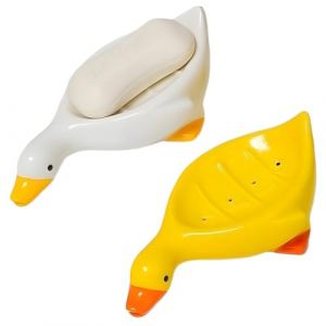 EJRUP Lot de 2 Bo&icirc;te &agrave; Savon Solide Porte-Savon &Eacute;tanche et Scell&eacute; pour la Maison, boite savon en Forme de Canard, Salle de Bain, Voyage, Camping (Anilalowbility, neuf)