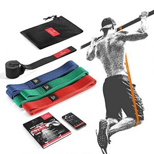 Elastique Musculation Traction Fitness + Guide Exercices, Assist Barre Fixe, Pull Up Bar Dip Bandes de Résistance | Gym Equipment: Muscu Tubes Bands Heavy Calisthenics Gymnastique Sport, Femme Homme (PL|Concepts, neuf)