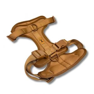Harnais anti-traction pour chiens - Réglable et confortable - Petites et moyennes races - Promenades sûres et sans traction - La Casa de Turrón (Desert Marron), M) (La Casa de Turrón, neuf)