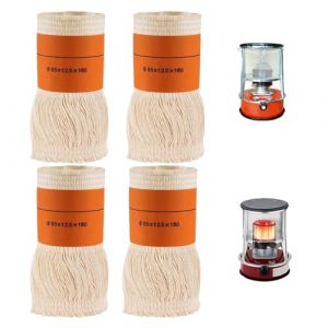 HJYDGJ Lot de 4 m&egrave;ches de rechange pour po&ecirc;le &agrave; p&eacute;trole d'int&eacute;rieur - 95 x T2,5 x 180 mm - M&egrave;ches pour chauffage au k&eacute;ros&egrave;ne, chauffage au p&eacute;trole, (yzxdzswyxgs, neuf)