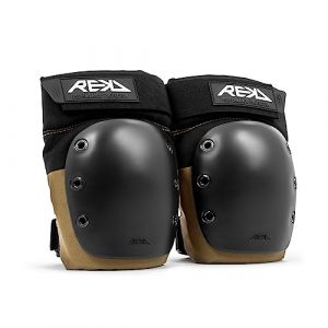 REKD Genouillères pour rampe Kaki | Coussinets en néoprène résistant aux chocs | Ensemble avec sangles réglables | Matériau respirant absorbant les chocs | Coupe ergonomique unique pour plus de (SLIDE INLINE, neuf)