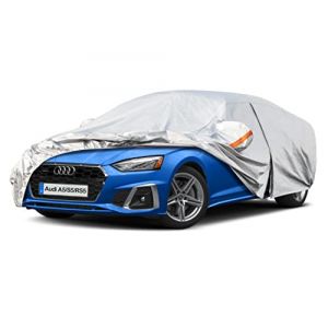 Kayme Bâche Voiture Étanche Respirante, 6 Couches Housse de Protection Voiture Extérieur Compatible avec 2009-2024 Audi A5 (Sportback/Cabriolet/Coupe), Contre Pluie Soleil Poussière avec Zip. (kayme car covers shop, neuf)