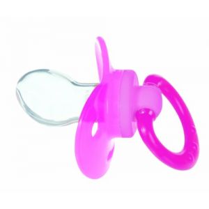 Tigex 2 Sucettes Physio Silicone Transparente Colors Taille 6-18 mois Fille (Phonmatic, neuf)