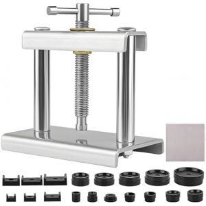 Binnan Presse de Bo&icirc;tier Montre, Outil de R&eacute;paration de Pression de Montre, Kit de Presse de Montre avec 12 Matrices, pour Le Fermoir du Bo&icirc;tier de Montre et Le Remplacement de la Batterie (SOKRATOUS-FILIPPOS, neuf)