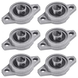 XAVSWRDE 6 PCS KFL000 Palier de Bride 10mm en Alliage de Zinc et Acier Paliers a Semelle Bloc Roulement &agrave; Bride Rhombique Portant Bloc D'oreiller pour Machines S&eacute;rie KFL Syst&egrave;mes de Convoyage (ZHUJINGFENG, neuf)