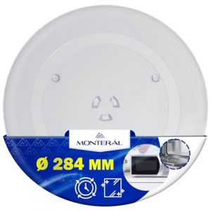 Plateau Micro Onde Universel &Oslash; 28,4 cm Poss&egrave;de 3 Fixations Assiette &Oslash; 284 mm Convient pour LG - MONTERAL (MONTERAL, neuf)