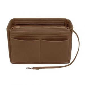 lumanothy Organisateur de sacs &agrave; main avec plusieurs poches, en feutre Longchamp, organiseur pour longchamp, polene, mommy, sac de courses, marron, taille M (Onesd, neuf)