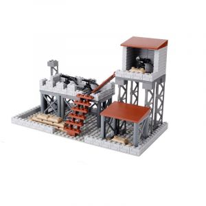 Jeamoc WW2 Tour de Garde Militaire Jeu de Construction, WW2 Scène Bâtiment Militaire Block de Construction, Compatible avec Lego WW2 (chudandiandian, neuf)