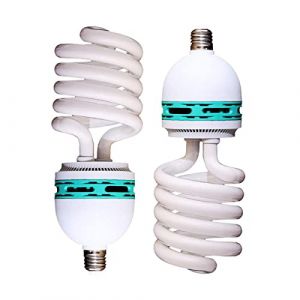 LANMOU Pack de 2 Ampoules &agrave; Spirale &agrave; &Eacute;conomie d'&eacute;nergie Ampoule Fluorescente E27 Tr&egrave;s Lumineuse 6500K Ampoule &agrave; Lumi&egrave;re du Jour Blanche,85W (LANMOU HOME, neuf)